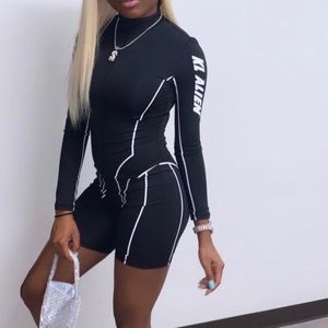 BLACK biker set jumpsuit